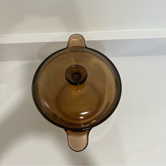 Visions 3.5L Amber Kitchen Cookware Stock Pot w/ Lid - Picture 7 of 16